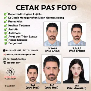 Cetak Pas Photo Visa/Haji/Umroh Paper Fujifilm