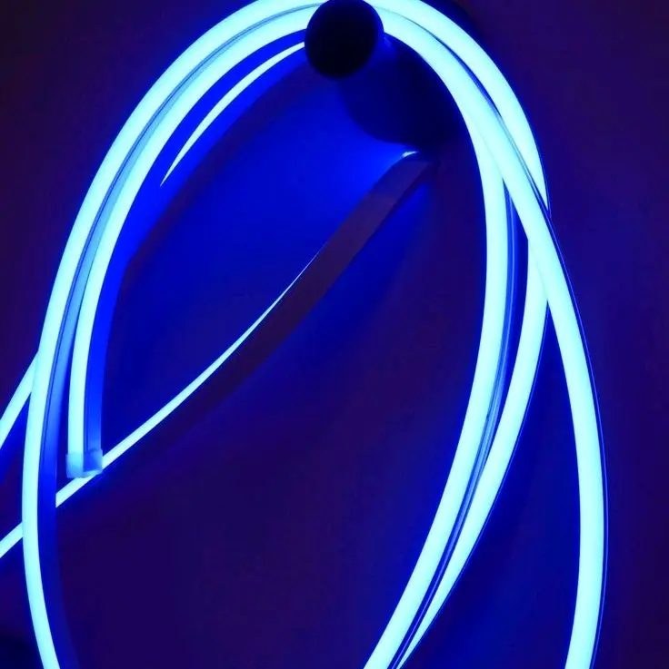 Paket Lampu viral Led Neon Flex 220V 1 2 3 4 5M sudah+soket Lampu Detak Jantung Variasi Kamar Pelapon Aesthetic Blue Kuning