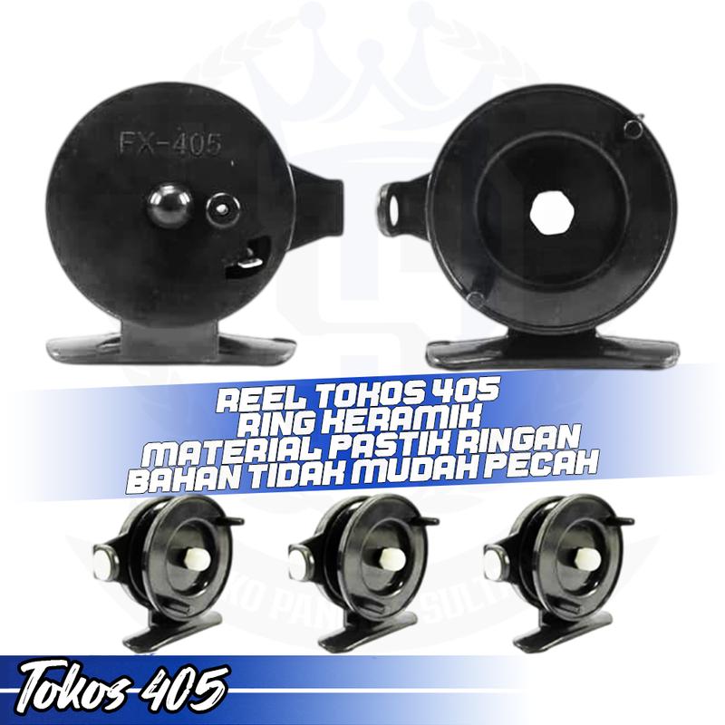 Reel Tokos 405 HITAM MURAH Kerekan Pancing COD Gratis Ongkir 1