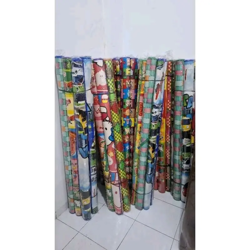TIKAR PIKNIK SPON TERMURAH KARPET SPON MOTIF KARAKTER UKURAN 160 X 200 CM TEBAL 2 MM