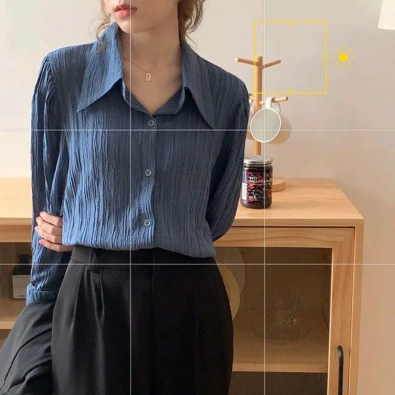 Premium Kemeja Wanita Oversize Basic Shirt Kemeja Polos Ha-ri Shirt baju Blouse atasan outer casual Panjang Baju Fit