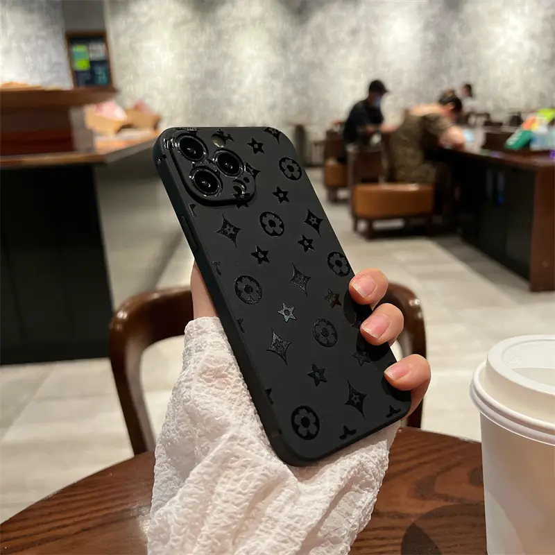 Ốp Lưng Silicon, Họa Tiết Đơn Giản, Tương Thích Với iPhone 15 Pro / 14 / 13 / 12 / 11 Pro Max, Xs Max, Chống Sốc, 5 / 6 / 7 / 8Plus, Xr / X / XS Sáng Tạo, ốp Mềm, 12 / 13 Mini