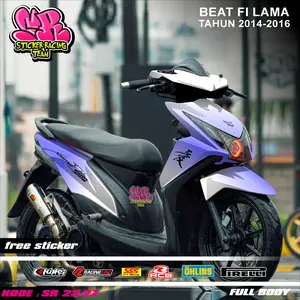 COD Sticker Full Body Honda Beat fi Old Lama 2013 2014 2015 2016 Sticker Decal Beat Fi Lama Limited Edition Gradasi Putih Beat Limited Edition Gradasi Putih Racing Honda Gank SR 23.27