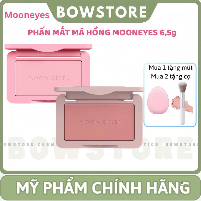 MOONEYES Phấn má hồng MoonEyes Color mềm mịn 35 màu 6.5gr Màu Đỏ Vang Hồng Đào Tự Nhiên Mỹ Phẩm Cosmetic má hồng moon eyes sunkissed blush má hồng moon eyes má hồng mooneyes pr05 kylie winter má hồng da neutral la05 moon eyes