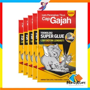 Cap Gajah Lem Tikus Papan Besar 70g Original Perangkap Tikus dengan Teknologi Super Glue Efektif untuk Mengendalikan Populasi Tikus di Rumah Anda