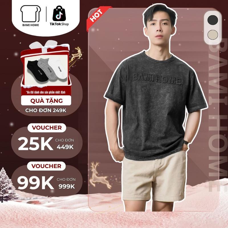  Set Quần Áo Ngắn Tay Nam BAMI HOME Áo Cotton Quần kaki CBQK16AUN02 