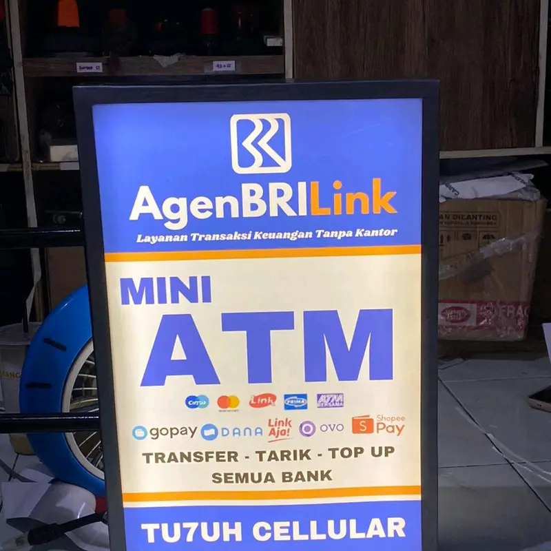 Neon Box Custom 2 Sisi Brilink Apotek Cafe Rumah makan dengan Bracket Besi 0