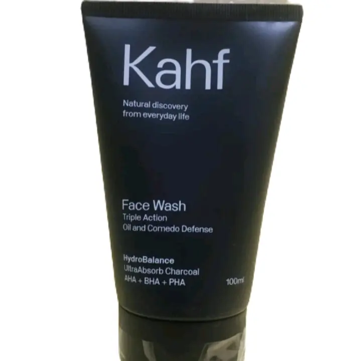SALE Kahf - sunscreen & Sabun Wajah Pria - Kahf Face Wash - 100 ML Berminyak Kotoran Membersihkan Mencerahkan Facial Laki Muka 2