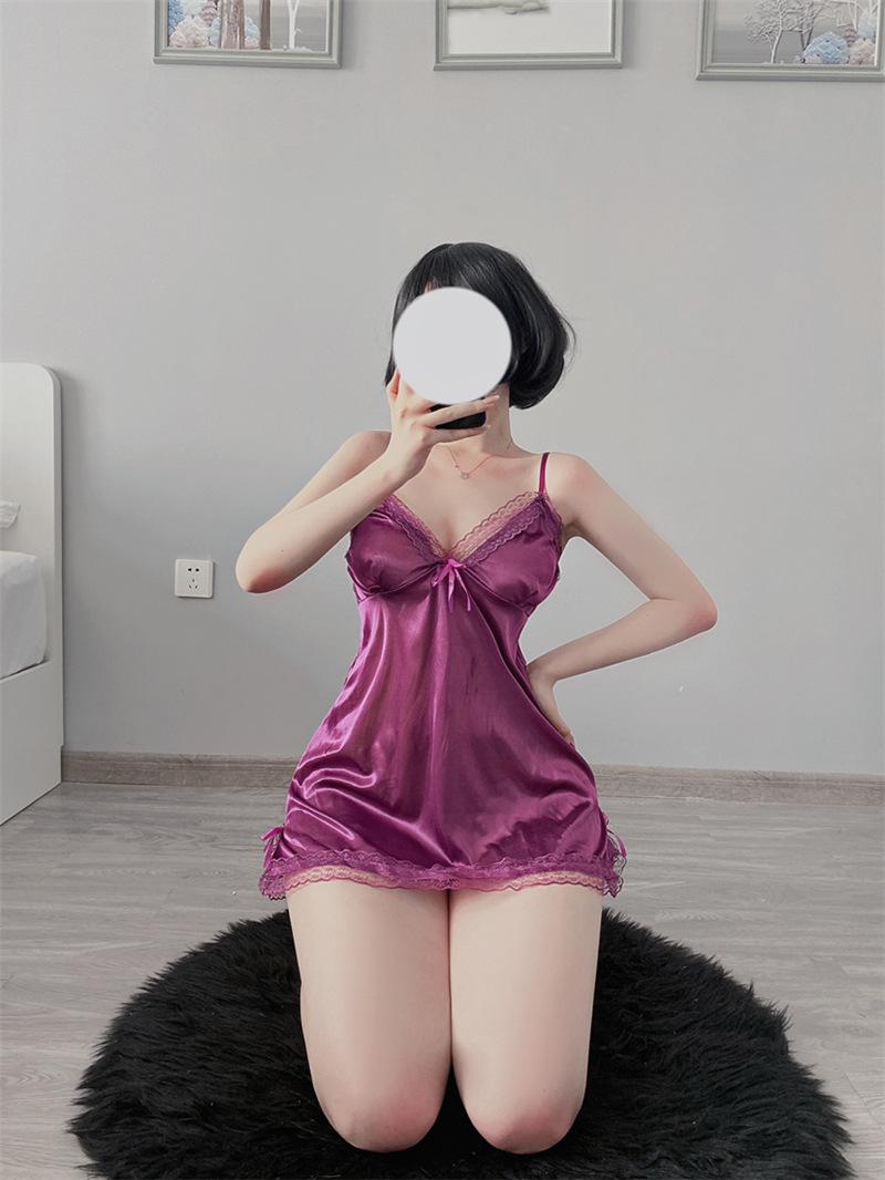 Product Introduction of Cc's secret Nightgown for women summer sexy new lace disposable tearable suspender nightgown summer pajamas 29