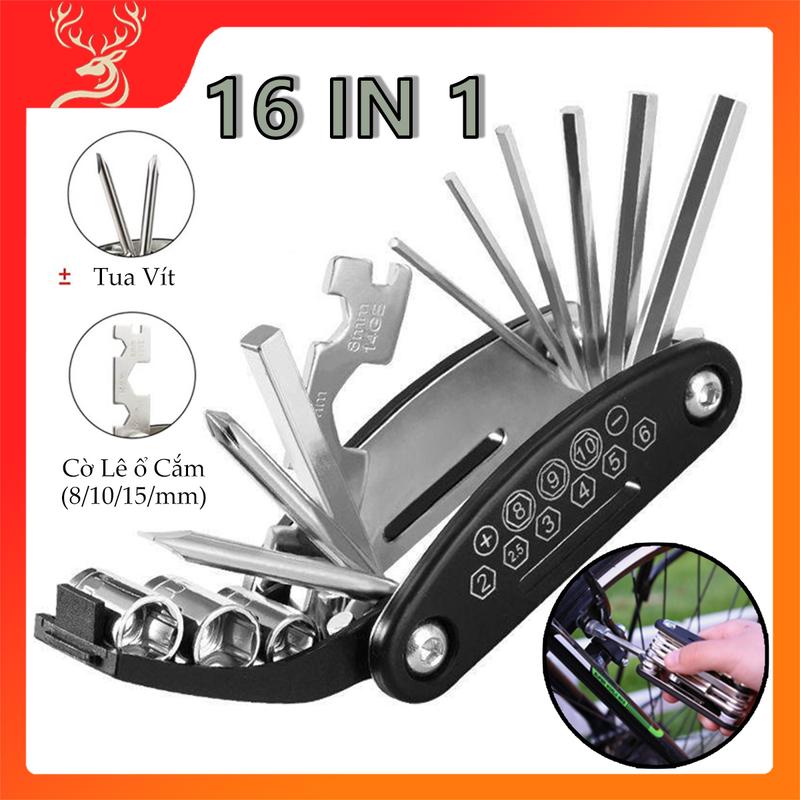 Bộ Lục Giác Đa Năng Sửa Chữa 16in1, Bộ Lục Giác Sửa Chữa Xe Đạp, Lắp Máy Móc Di Động