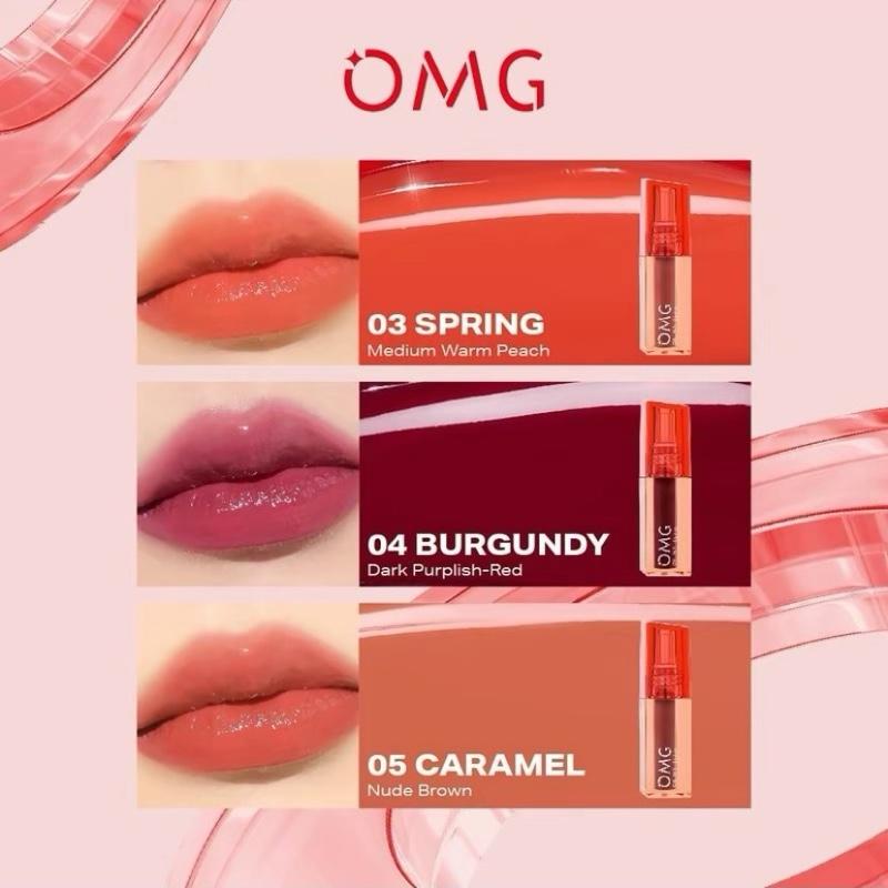New! Omg OH MY GLAM GLASSY LIP TINT , Netton  2 g 5