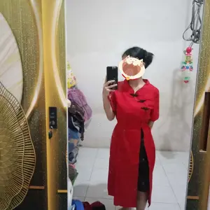 [ Ān ] Baju Imlek 2026 An Katun Poplin Premium Jumbo Bigsize Couple Dress Kemeja