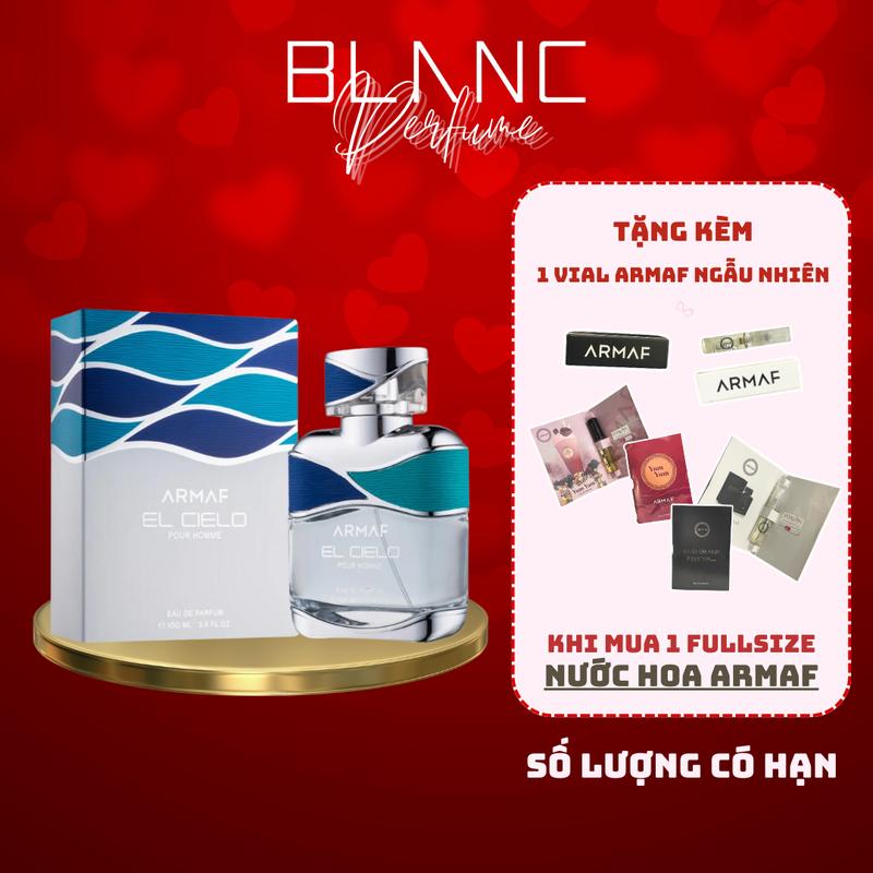 Nước Hoa Nam Armaf El Cielo Pour Homme EDP Perfume Cosmetic Xịt Thơm