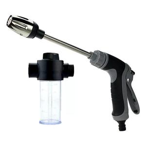 Pistola de Agua para Lavado de Autos con deposito para jabon para Lavar Carro Ajuste de Chorro para Manguera