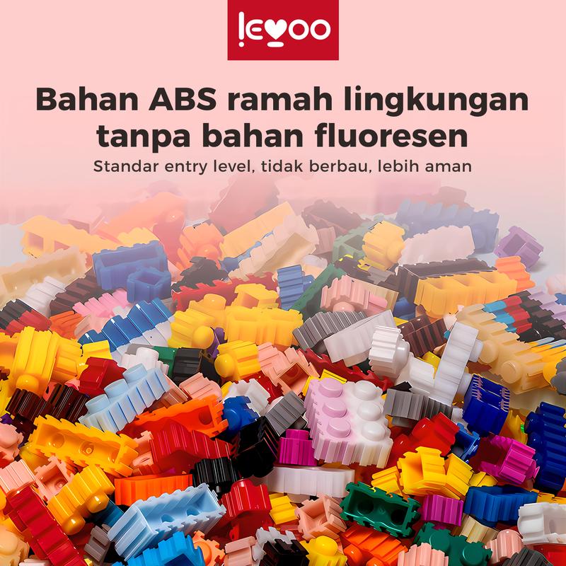 LOVE Mainan blok penyusun partikel plastik berbentuk beruang lucu ekstra besar Permainan Hadiah Gift Set Girls Boys bricks jumbo bricks jumbo Kado Toys nano blocks 7