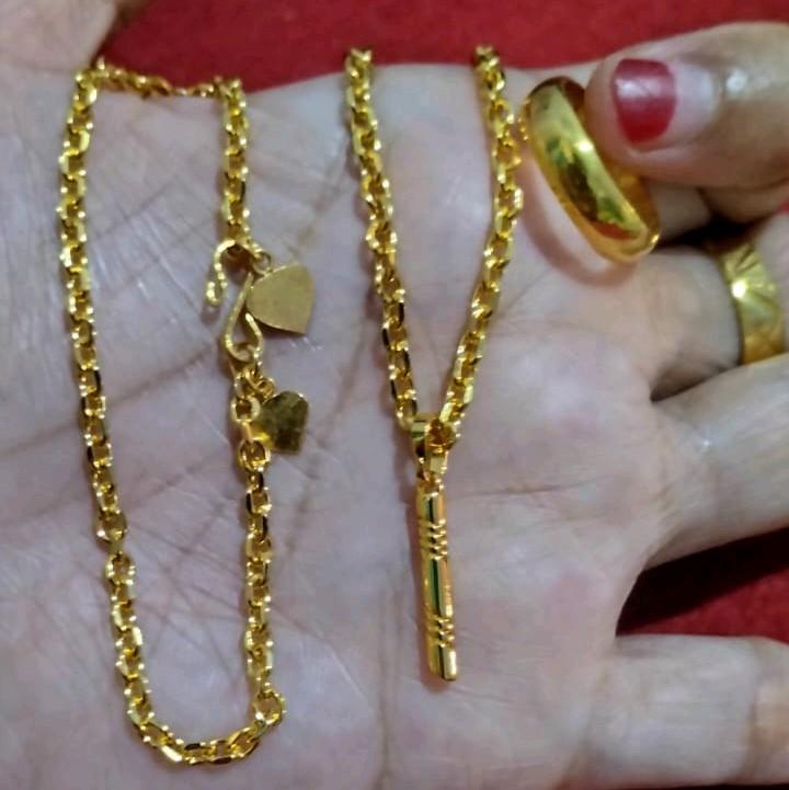 set perhiasan koin awet dipakai setiap hari 0