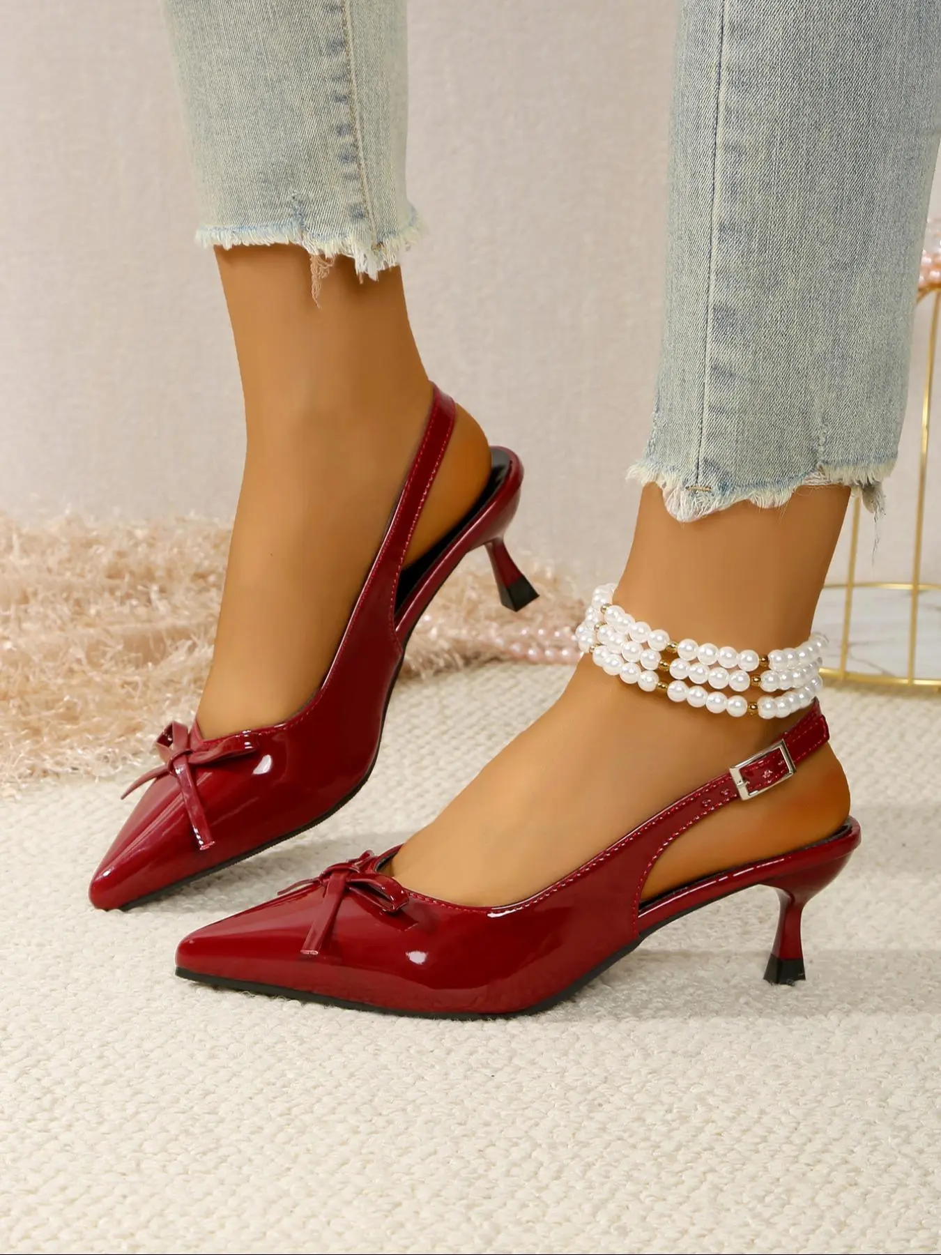 Women's Fashionable High Heel Sandals, Elegant Pointed Toe Heeled Shoes for Party, Daily Clothing Decor for Women & Girls, Footwear