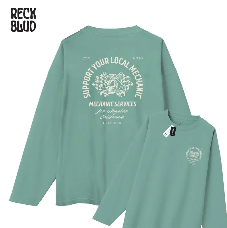 Reckblud - T-Shirt Kaos Lengan Panjang SYLM DB Reckblud Print 100% Cotton 24s Unisex 02 0