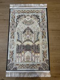 Gambar Sajadah Lembut Premium Imam Mewah Persian Iran Premium Klasik Arvada SAJ002 Dark Blue 70x110 Cm dari Sufi Carpet Kota Administrasi Jakarta Pusat 3 Tokopedia