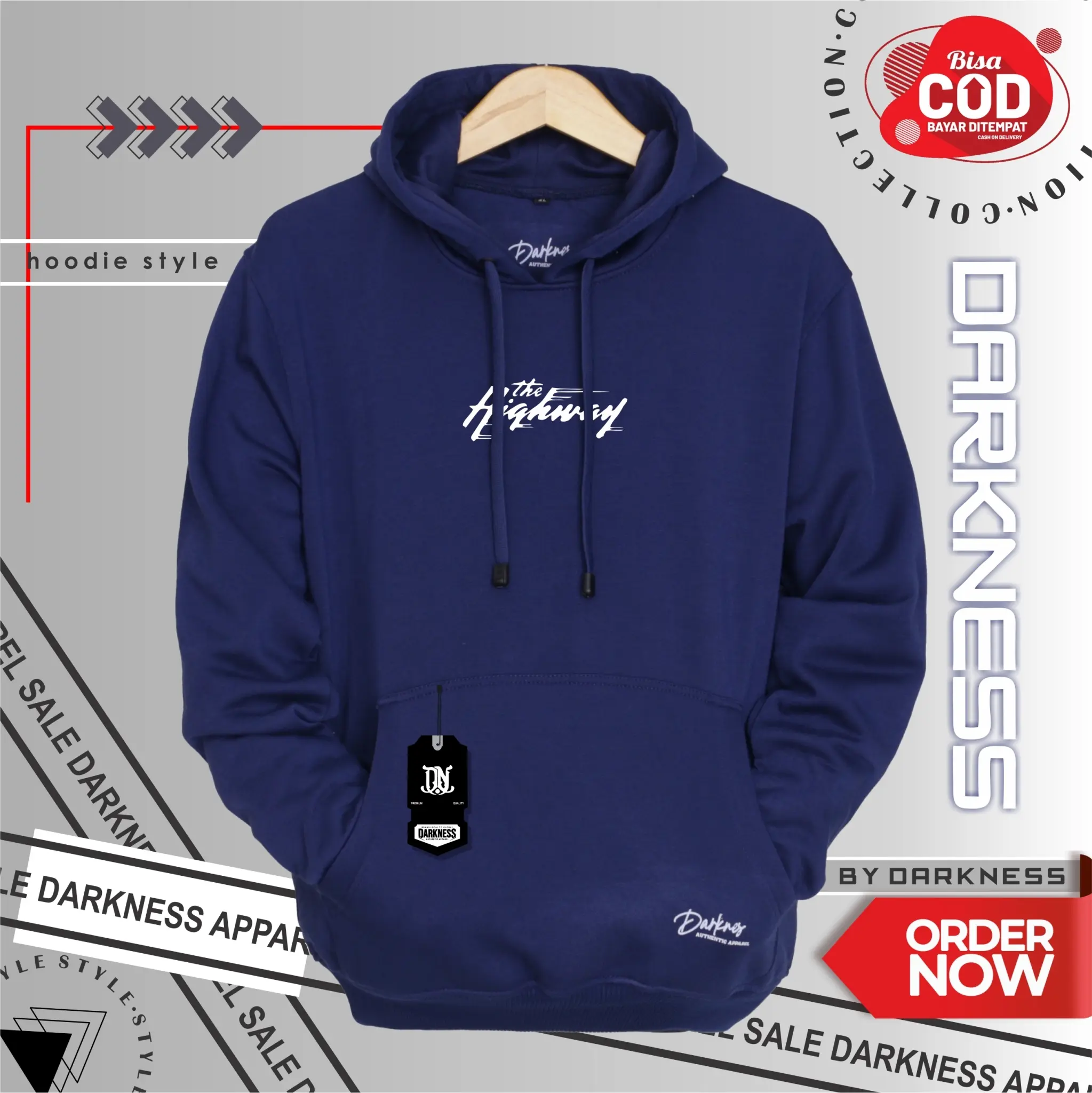 THE HIGHWAY JAKET HOODIE ORIGINAL SWEATER  NEW BRAND Termurah Bahan tebal!! Unisex CEWEK COWOK KATUN FLEECE