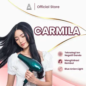[LIVE CREATOR] Hairdryer AIUEO Carmila • Pengering Rambut Salon Profesional  Daya Rendah - Warna Hijau [Hair Dryer Recommended]