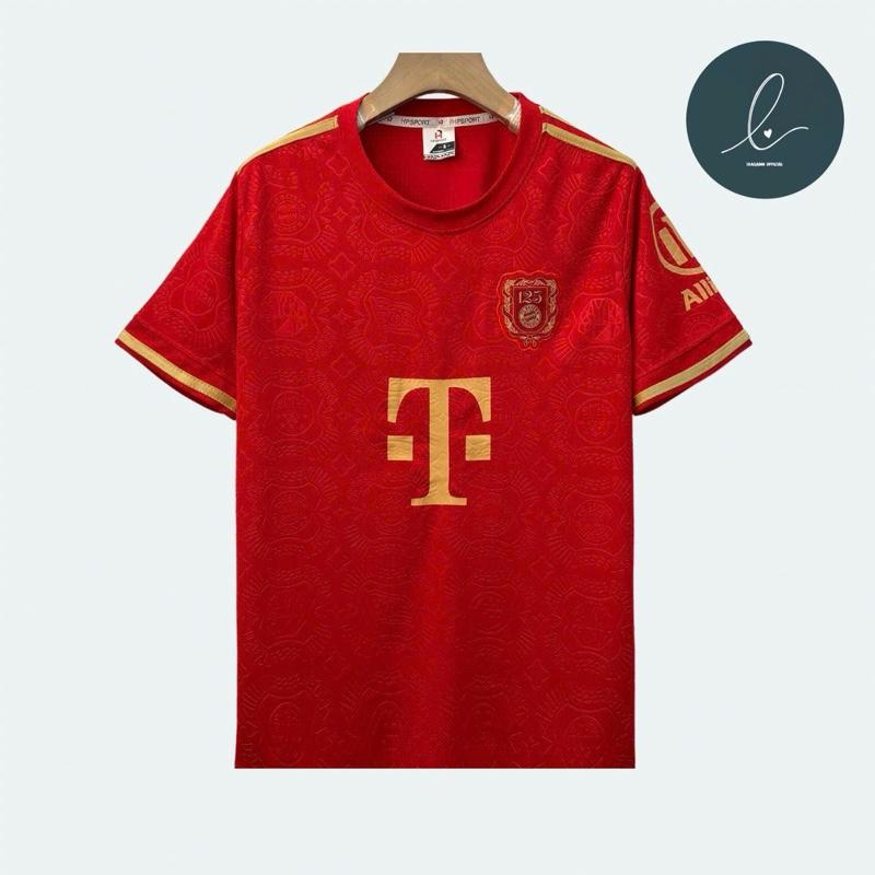 Bộ quần áo bóng đá BAYERN "ĐỎ VẢI MÈ "USA logo THÊU cao cấp loại I Top Sport 2