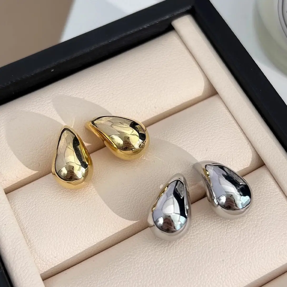 Anting -anting drop air berlapis emas/925 anting -anting berlapis emas/anting -anting fashion hanfeng