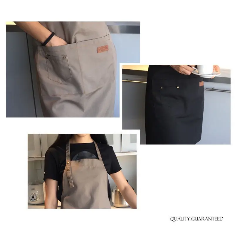Apron Celemek Barista Korean Style Pria Wanita Apron Barista Celemek Dapur Anti Air 2