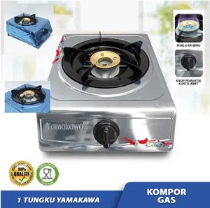 KOMPOR GAS 1 TUNGKU STAINLESS ALLOY SNI
