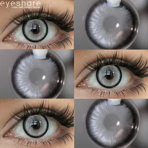 【COD+AKL】Eyeshare Softlens Diamond Minus (0~6) Lensa Kontak  1Pair=2PCS  Lensa Kontak Warna Nyaman Alami 14.5mm Cocok untuk Makeup Arab Tahan 1 Tahun Soflen