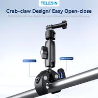 Gambar TELESIN 360 Degrees Quick Release HandleBar Tube Clamp Mount Mounting Sepeda Motor Bike Motorcycle For Action Cam GoPro Brica B-Pro5 BPro Insta360 Akaso SJCAM Osmo Camera Kamera Aksi dari Brica Berrisom Kab. Tangerang 4 Tokopedia