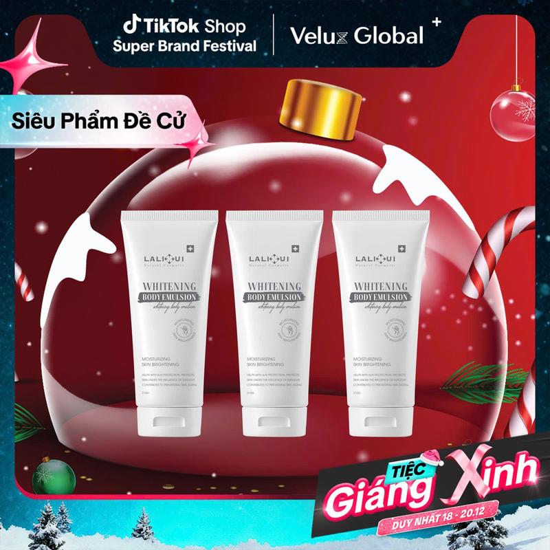 DEAL ĐỘC QUYỀN COMBO 3 KEM BODY THUỶ TINH LALIHUI HỖ TRỢ DƯỠNG SÁNG MỜ THÂM NÂNG TÔNG KHÔNG TRÔI KHI GẶP NƯỚC CHỐNG NẮNG