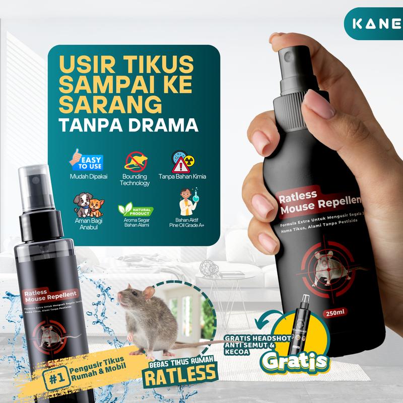 Spray Pengusir Tikus Ramah Lingkungan Semprotan Anti Tikus Rumah dan Mesin Mobil 0