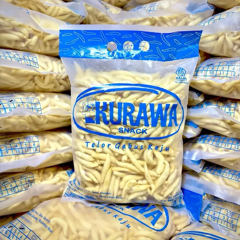 1 kantong telur gabus keju kurawa 300gram cemilan gurih Camilan Asin