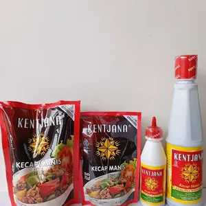 Kecap manis Kencana atau Kentjana dari kebumen kemasan Botol dan Sachet