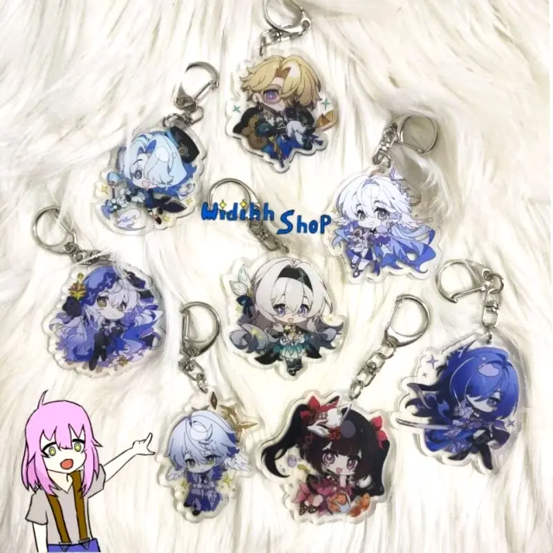 Honkai Star Rail Penacony / HSR Chibi / Honkai Star Rail Keychain / Gantungan Honkai Star Rail / HSR / hsr / Gantungan Hsr / Penacony / Firefly / Aventurine / Robin / Misha / Blackswan / Archeron / Sunday / Sparkle / Anime 1