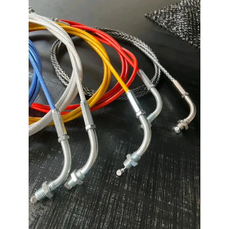 Kabel gas serat karbon panjang 220cm universal semua motor 2