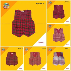 Seragam SD - Rompi Anak SD Motif Kotak-kotak - Seragam Sekolah SD - Rafly Jaya