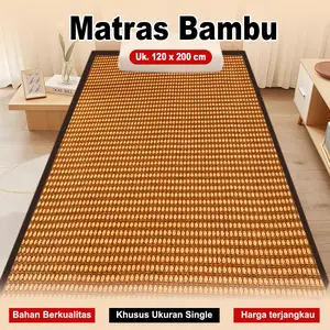 Home Mat Decoration Alas Matras Bambu Ukuran 120*200CM Dapat Dijadikan Pendingin Kasur X3C1