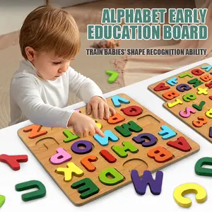 REDFIRE TOYS MAINAN EDUKASI WOODEN PUZZLE 3D JIGSAW KAYU ABJAD ANGKA GEOMETRI