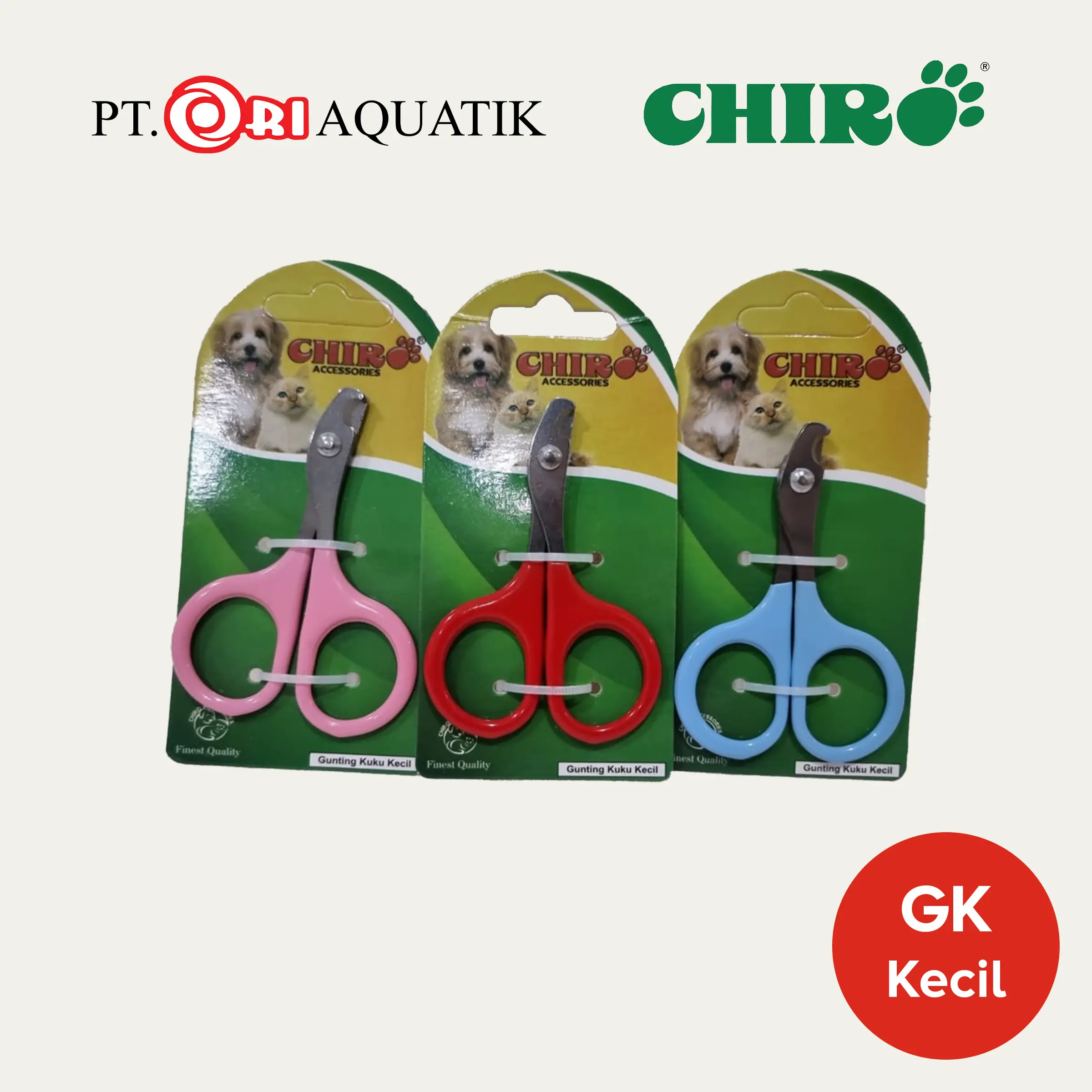 Gunting Kuku Chiro Kecil untuk Hewan Peliharaan Kecil (Kucing, Anak Anjing, Kelinci, Musang)