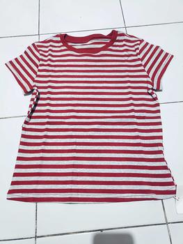 Product Review of kaos stretch leher kru bergaris merah from d**i 1
