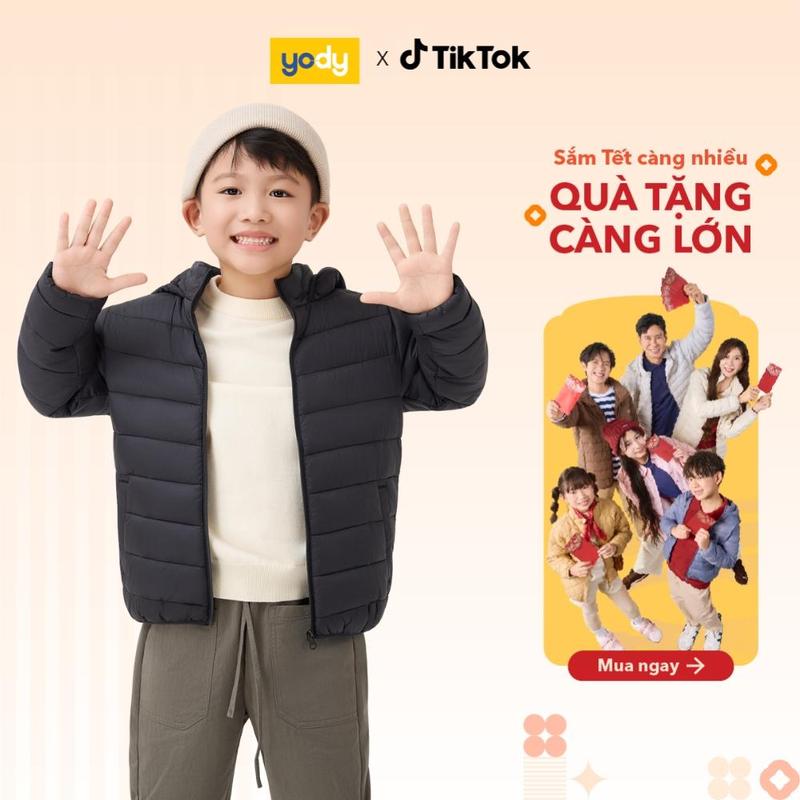 Áo Phao Bé YODY Gia Đình 4S Gọn Gàng Ấm Áp Mọi Hành Trình KCPJ25F038