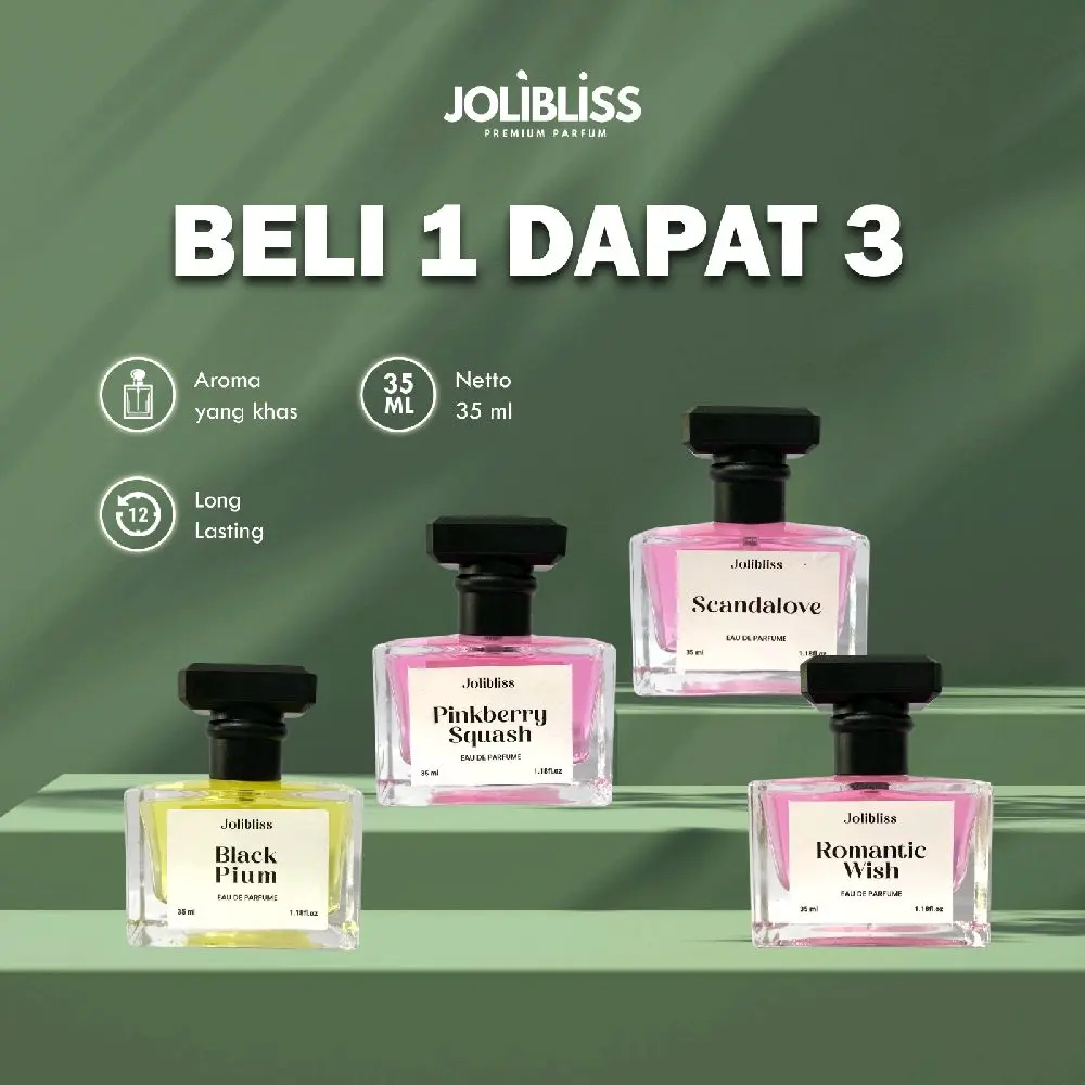 Beli 1 Dapat 3 Parfum Wanita 35ml Aroma Wanggi Tahan Lama