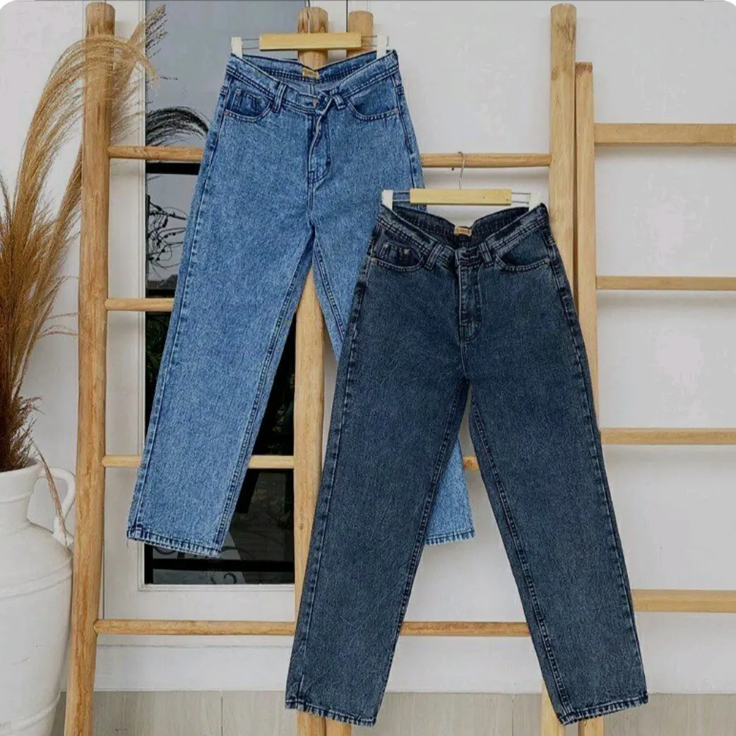 Celana Denim Standar Cutbray Model Pensil untuk Wanita