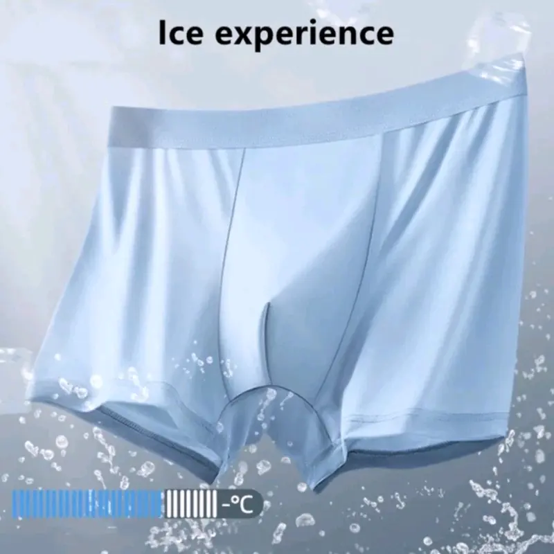 Paket Usaha (Paket Murah) 6Pcs Celana Dalam Boxer Pria Ice Silk Elastis Dingin Nyaman Lembut Murah FS 5