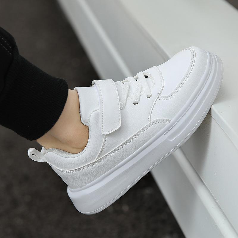 Product Introduction of Children Sneakers Boys Sports Shoes Breathable Lightweight Casual Daily School Kids Shoes Running Walking Sneakers All White 23