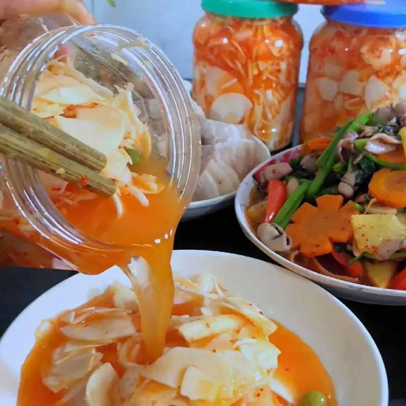 Combo 2 hộp măng tre ngâm tỏi ớt chua cay 4