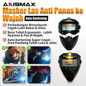 【COD】Ready Helm Las gelap terang Dimming True Color Welding Mask Kacamata Topeng las listrik full wajah