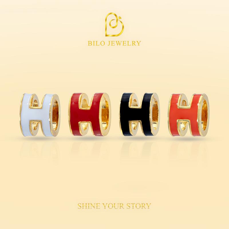 Phụ kiện mặt dây chuyền may mắn chữ Hờ rỗng màu Bilo Jewelry • Phụ kiện thời trang